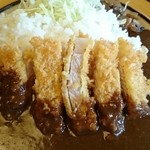 42223833 - とんかつは豚ロースの一枚肉
                カレーは具なしでマイルドな口当たり