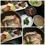 遊食彩旬 乃’SAN - 【期間限定ランチ】秋刀魚三枚・ご飯/刺身・なめろう・蒲焼