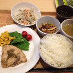 タニタ食堂 - かじきの香味焼き定食（780円）