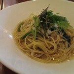 グレイスガーデンプラス - 豚バラとほうれん草と水菜の和風パスタ