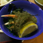 カニと海ブドウ　酢のもの　