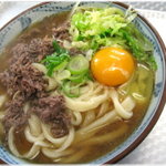 くれちうどん - 肉月見うどん