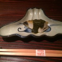 野口太郎 - 一品目のあわび。肝のソースが絶品。