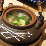 やなぎ澤 - 【再訪28】炙り鱧と夏野菜のどびん蒸し