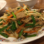 中華一 龍王 - 【料理】にら肉炒め 580円