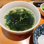 焼鳥いなかもん - わかめスープ 250円