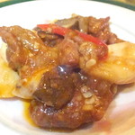 四川料理 桃源郷 - 桃源郷四川満喫コース　８６４０円　牛肉といろいろ茸の香料辛し炒めのアップ　【　２０１５年９月　】