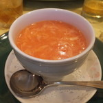 四川料理 桃源郷 - 桃源郷四川満喫コース　８６４０円　ふかひれの蟹味噌煮込み　【　２０１５年９月　】