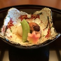 日本料理 雲海 - 季節の会席「紫雲」（先付け　秋刀魚甲州煮）