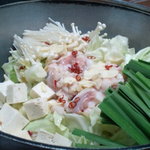 壱丁目壱番地 - 料理写真:もつ鍋！ブレンド味一人前￥８１０
