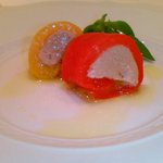 Ristorante dei CACCIATORI - パプリカとツナのインヴォルティーニ…伊ピエモンテ州郷土料理のひとつ。トリュフ付いてると最高かなッ