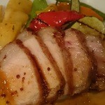 箱根エレカーサ - 三元豚のロース肉のロースト　粒マスタードソース