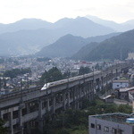 Onyu-Ya Donakaya - ４階の部屋からの眺め。新幹線がよく見える。