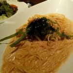 レストラン 癒月 - イカの明太子クリーム　スパゲティ