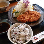 Tonkatsu Tamafuji - 三元豚ロースカツ定食　￥1560