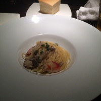 KAZAN - 旬のフェデリーニ(パスタ) ホッキ貝とキノコ