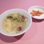 上海園林 - スープ・漬物