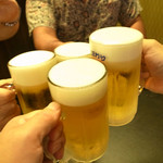 京松蘭 - 生ビールで乾杯っ！