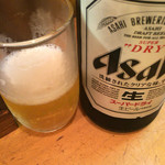 Ajisoba Tsuruya - 瓶ビールは480円