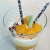 Café Chocolat - 料理写真:Chocolate Mousse（White  chocolate,yogurt and mango）5.35€