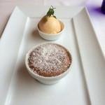 Restaurant27 - スフレ仕立てのショコラショー(焼きたてのチョコレートの生地の中にラズベリーとチョコレートのソース