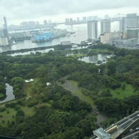 日本料理 「風花」 コンラッド東京 - あいにくの曇りでも浜離宮美しい〜
