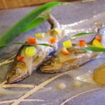 徳山鮓 - 小鮎の焼き物