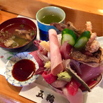 五輪鮨 - 限定15食の海鮮丼750円