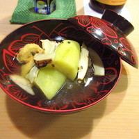うを徳 - お椀「今年初物の松茸」