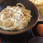 手打十段 うどんバカ一代 - 釜バターうどん（小）490円