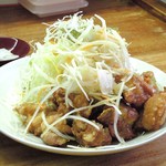 にんじん - チキン南蛮定食(こちらの名物料理！　お隣の方の御注文でしたがお願いしてお写真を！)