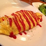 Original Dining KENT,S - ランチのオムライス、サラダ・デザート・ドリンク付き