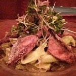 モノポール - 秋刀魚の竜田揚げと香味野菜のサラダ