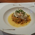 リストランテ 濱崎 - 毛蟹のタリオリーニ