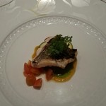 リストランテ 濱崎 - ハタのグリル、ハーブソース