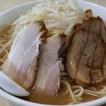 麺屋 にし田 - にんにく野菜ラーメン（濃厚）にんにくなし　全部のせ　男盛り～旨い