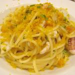 トラットリア ダ コヴィーノ - イタリア産カラスミと白イカのスパゲッティ　￥1700