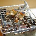 松川 - 【秋】滋賀県安曇川（あどがわ）産子持ち鮎の塩焼き（2015.09.26）