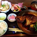 ファミリーれすとらん ひろせ 寿し正 - 煮魚御膳（2015.9）