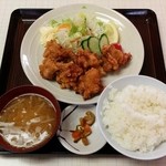 みずほ食堂 - から揚げ定食（620円）