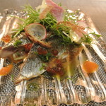 saveur - 前菜　秋刀魚のスモーク