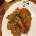 にんにくや - エビチリ。こちらもにんにく満点。