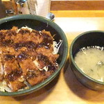 奈都利家 - カツ丼Ｗ　８５０円　味噌汁付　【　２０１５年９月　】