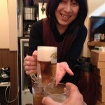 まつぼっくり - H.27.9.19.夜 看板娘さんと乾杯【掲載許諾済】