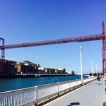 Bar Kaixo - ビルバオのバス停から地下鉄に乗り換えてビスカヤ橋に到着しました。