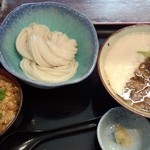 瀬戸内製麺710 - 牛肉とろろつけ麺＆冷やしカレー丼（H27.9.23）