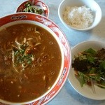 青龍 - 【2015.9.27(日)】カレーラーメンセット880円→500円