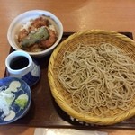 蕎麦 つづら - 小エビ天丼とざる