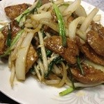 香龍飯店 - ニラレバ定食のニラレバ