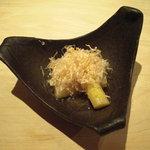 くろぎ - ホワイトアスパラの御浸し。